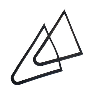 gomas triángulos puertas mk1 (par)